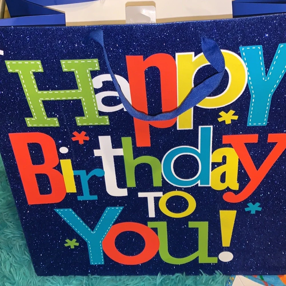 2 viola&1 hallmark large birthday gift bags